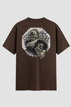Camiseta Oversized Tap Tap Onfight Oversized MMA OnFight P Chocolate Masculino