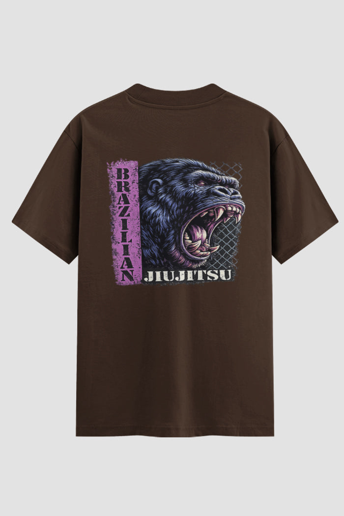 Camiseta Oversized Jiu-Jitsu Gorilla Grappler