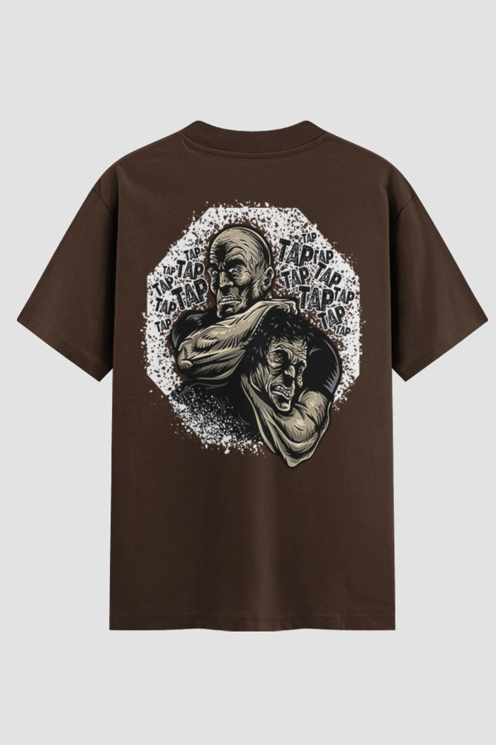 Camiseta Oversized Jiu-Jitsu Tap Tap Tap