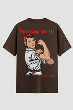 Camiseta Oversized feminina You Can Do It