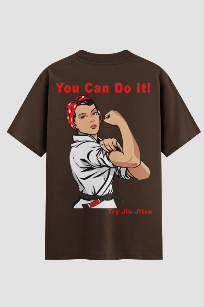 Camiseta Oversized feminina You Can Do It