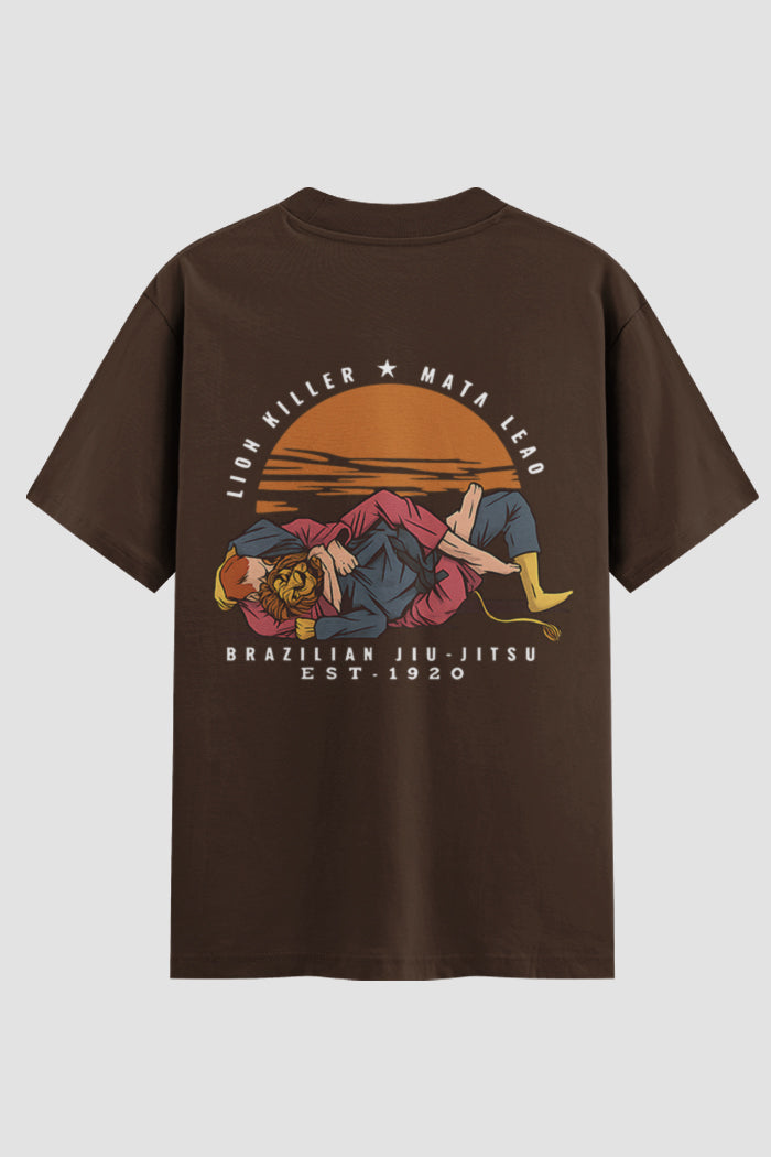 Camiseta Oversized Jiu-Jitsu Lion Killer