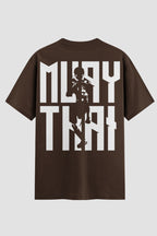 Camiseta Oversized Muay Thai Vertical Script