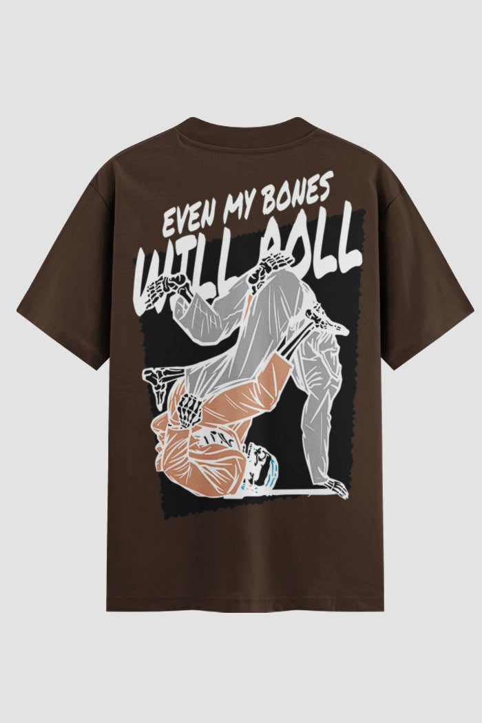Camiseta Oversized Jiu-Jitsu  Even My Bones Will Roll