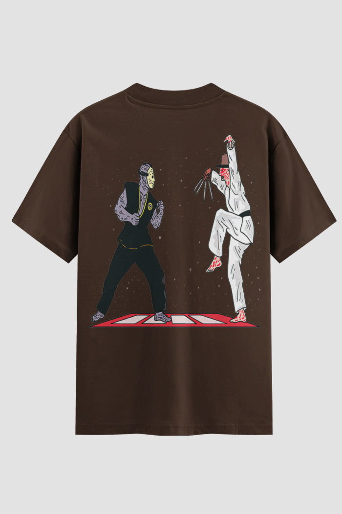 Camiseta Oversized Jason vs Freddy