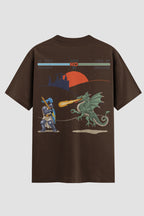 Camiseta Oversized Medieval Pixel Fighter
