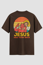 Camiseta Oversized Jiu-jitsu Jesus has your back