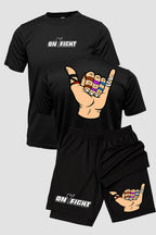 Kit Camiseta Dryfit com Short Dry Fit Jiu Jitsu hang loose