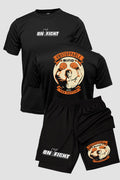 Kit Camiseta Algodão Short Dry Fit Boxe Unstoppable Mind kit short e camiseta boxe OnFight 