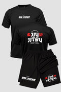 Kit Camiseta Dryfit com Short Dry Fit Jiu Jitsu Deep Roll kit short e camiseta jiujitsu OnFight 