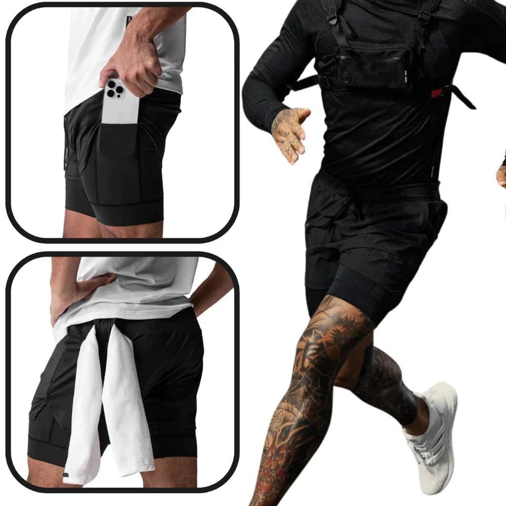 Kit Camiseta Dryfit com Short Dry Fit Jiu Jitsu Deep Roll kit short e camiseta jiujitsu OnFight 