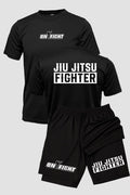 Kit Camiseta Dryfit com Short Dry Fit Jiu Jitsu Fighter Team kit short e camiseta jiujitsu OnFight 
