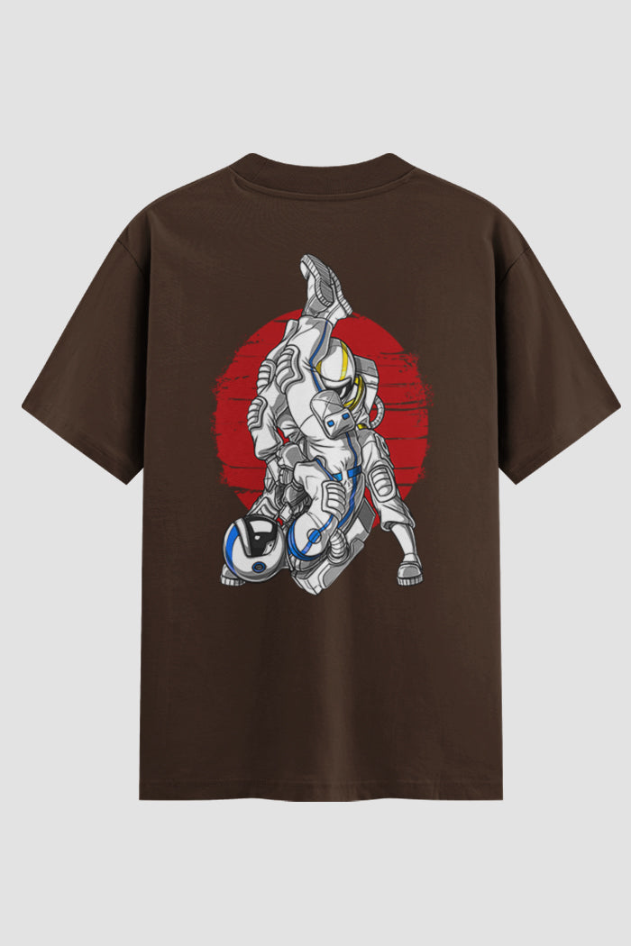 Camiseta Oversized Jiu-Jitsu Astronaut Fighters
