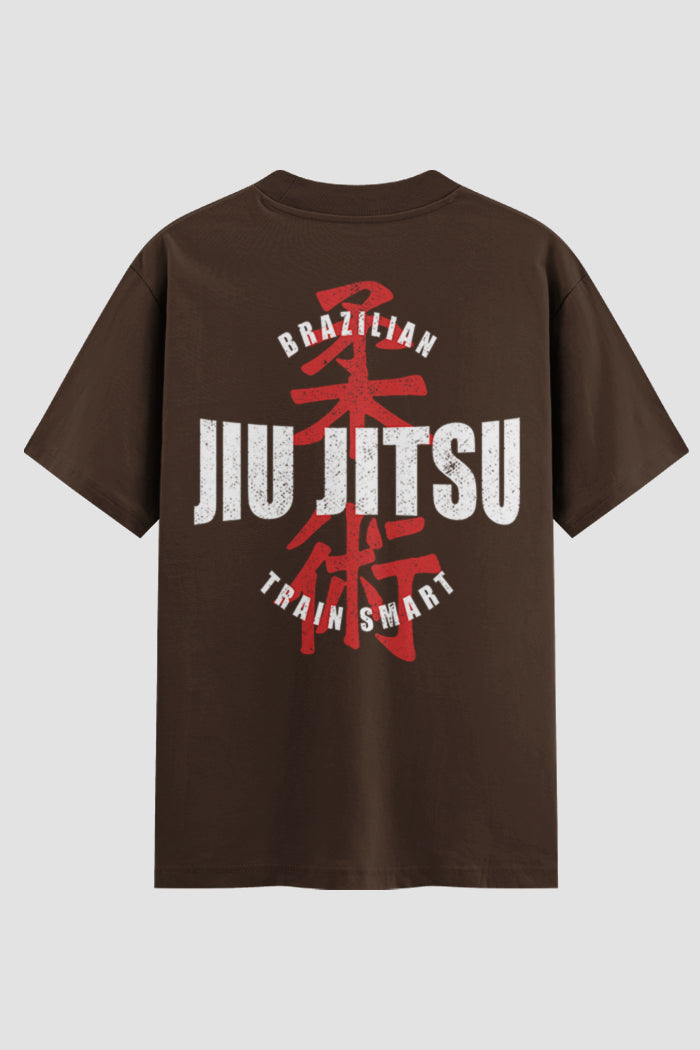 Camiseta Oversized Jiu-Jitsu Train Smart