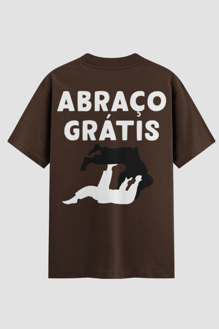 Camiseta Oversized Jiu-Jitsu Abraço grátis