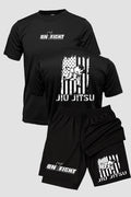 Kit Camiseta Dryfit com Short Dry Fit Jiu Jitsu USA BJJ