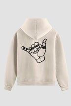 Moletom Jiu-Jitsu Shaka Hand Moletom jiu-jitsu OnFight P Off White 