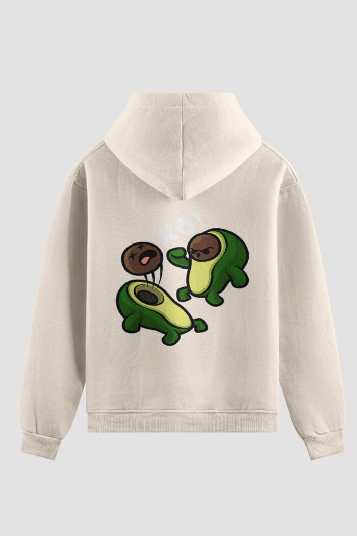 Moletom KO Avocado Onfight Moletons engraçados OnFight P Off White 