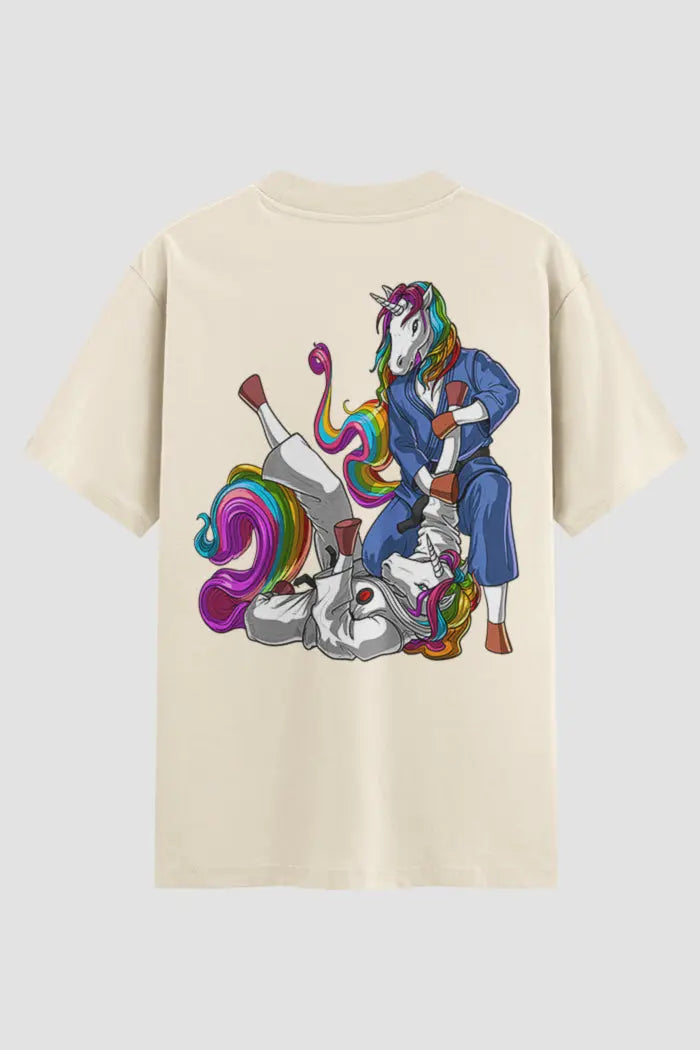 Camiseta Oversized Jiu-Jitsu Unicorno - lojaonfight
