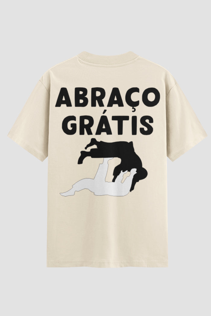 Camiseta Oversized Jiu-Jitsu Abraço grátis