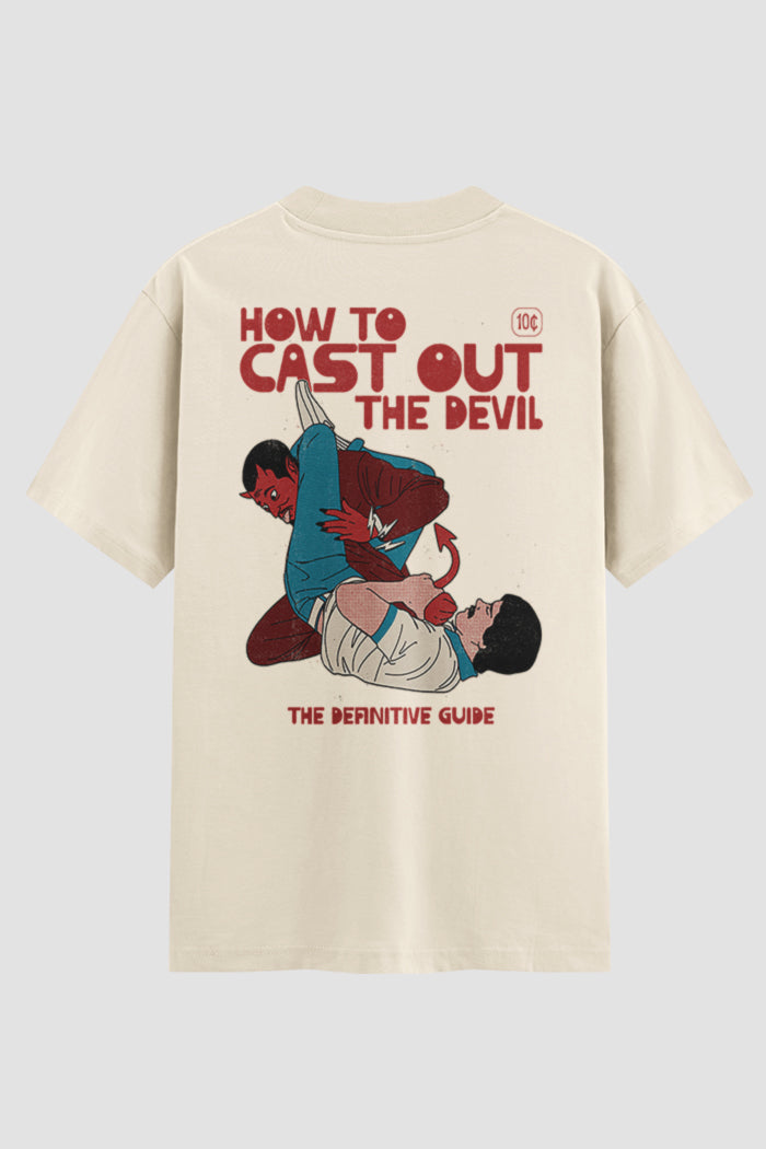 Camiseta Oversized Jiu-Jitsu How to Cast out the Devil
