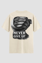 Camiseta Oversized Boxe Never Give Up