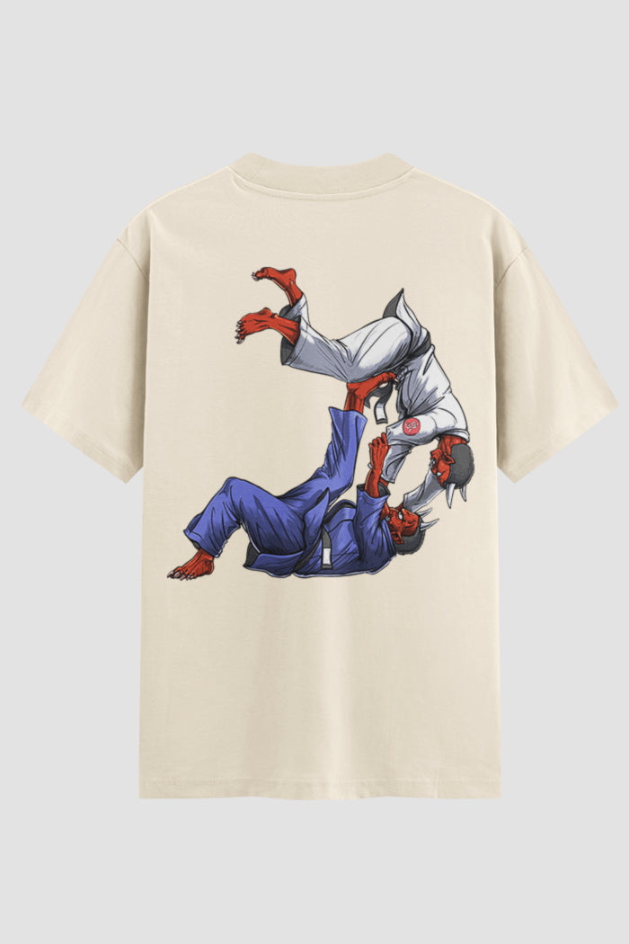 Camiseta Oversized Jiu-Jitsu Devil
