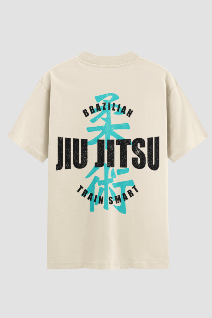 Camiseta Suedine Oversized Jiu-Jitsu Train Smart