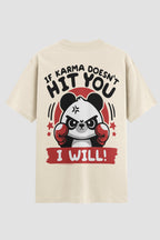 Camiseta Oversized boxe hit you