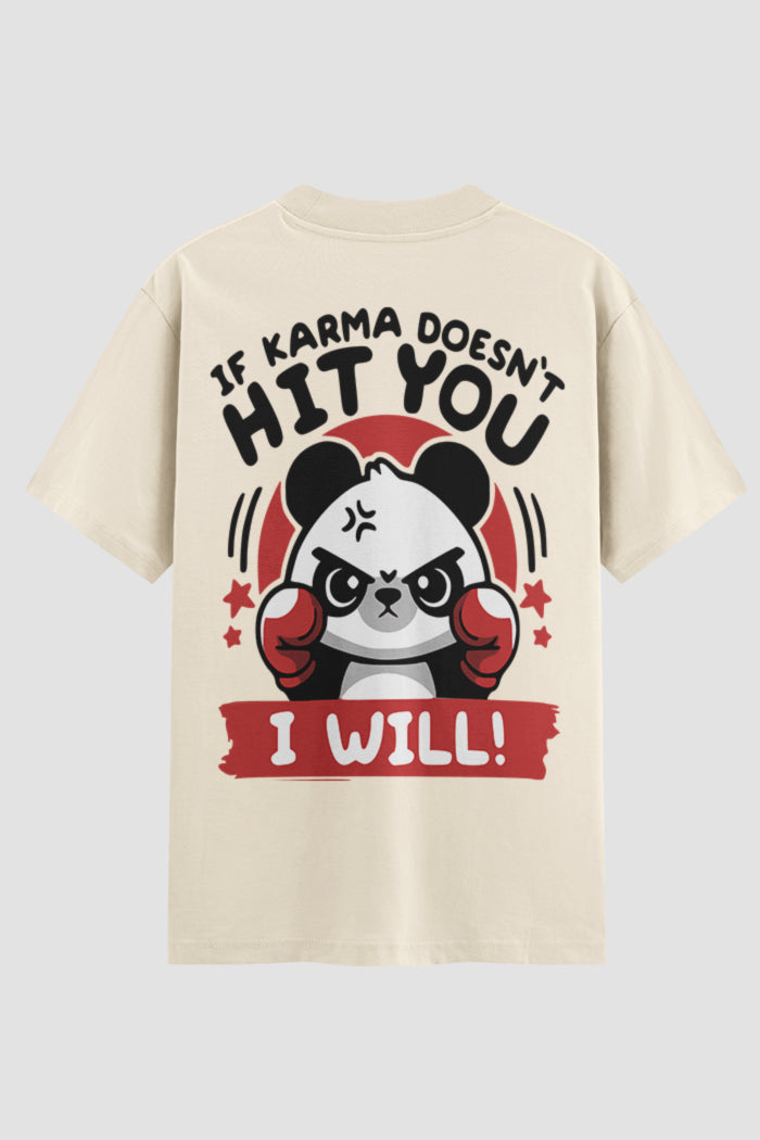Camiseta Oversized boxe hit you