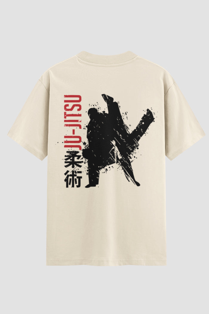 Camiseta Oversized Jiu-Jitsu Silent Warrior