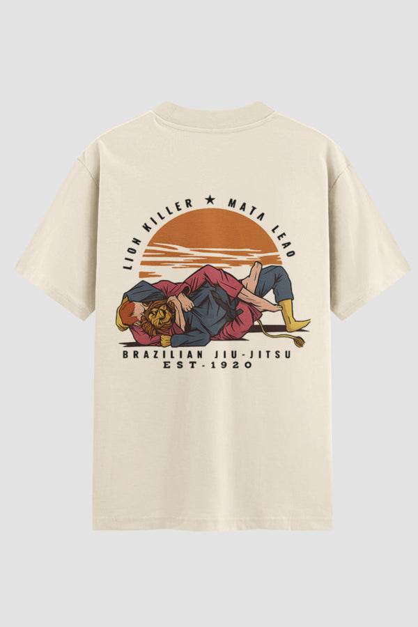 Camiseta Oversized Jiu-Jitsu Lion Killer