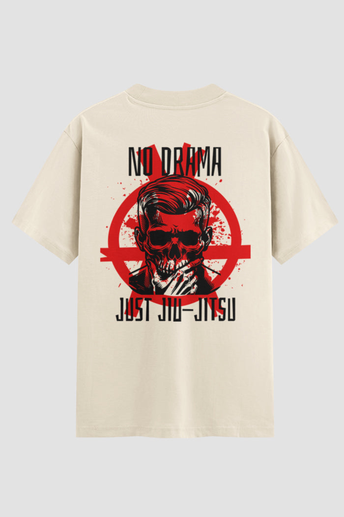 Camiseta Oversized Jiu-Jitsu No drama Just Jiu-jitsu