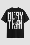 Camiseta Oversized Muay Thai Vertical Script