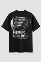 Camiseta Oversized Boxe Never Give Up
