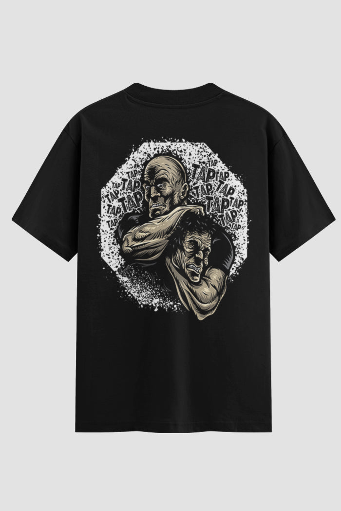 Camiseta Oversized Jiu-Jitsu Tap Tap Tap