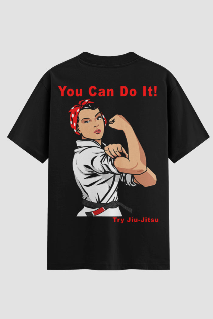 Camiseta Oversized feminina You Can Do It