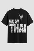 Camiseta Oversized Muay Thai High Kick Grunge
