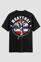 Camiseta Oversized Muay Thai Flag Kick