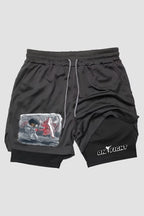 Short de compressão 2 em 1 boxe Rocky Treino de Carne shorts boxe OnFight 
