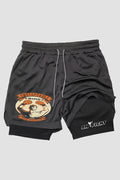 Short de compressão 2 em 1 boxe Unstoppable Mind shorts boxe OnFight 