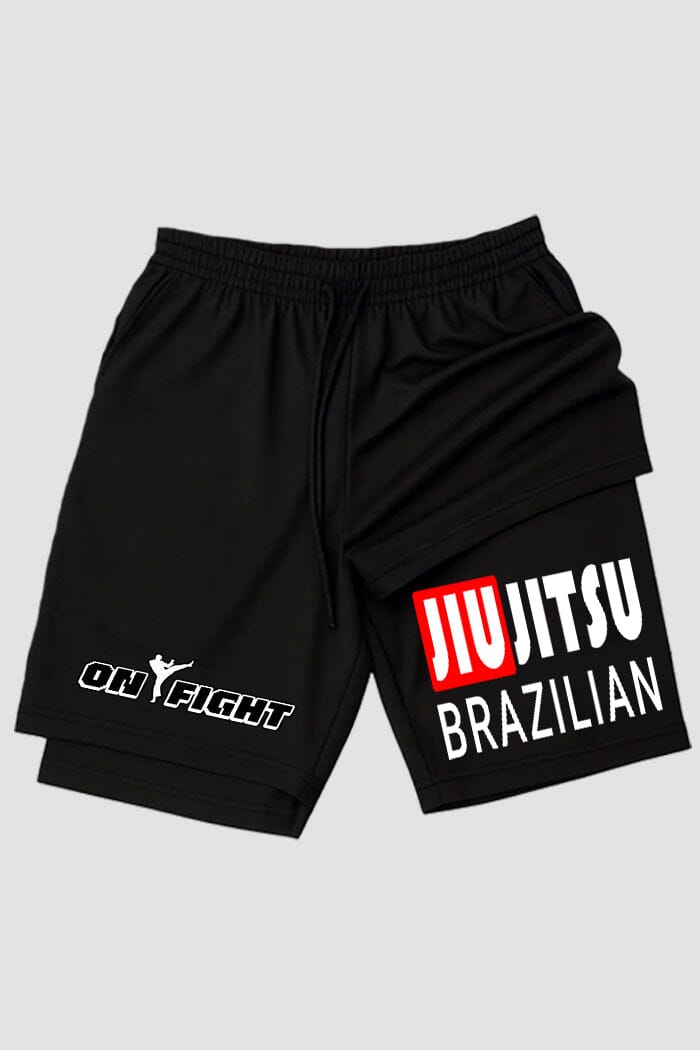Short de compressão 2 em 1 jiu-jitsu Brazilian Jiu-Jitsu Supreme shorts Jiu-jitsu OnFight 