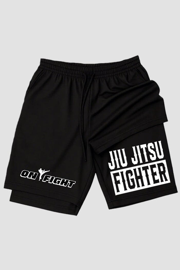 Short de compressão 2 em 1 jiu-jitsu Fighter