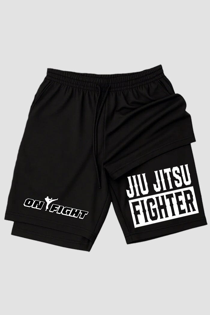 Short de compressão 2 em 1 jiu-jitsu Fighter
