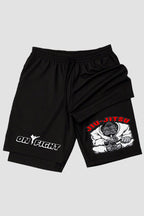 Short de compressão 2 em 1 jiu-jitsu Gorilla Game – Chess & Jiu-Jitsu shorts Jiu-jitsu OnFight 