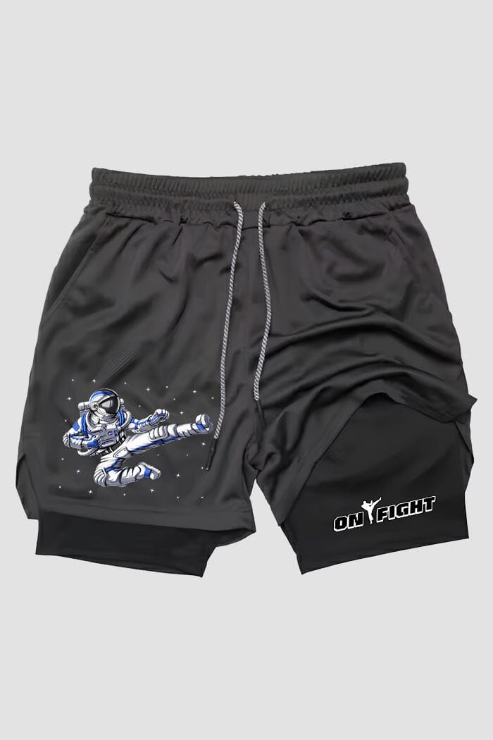 Short de compressão 2 em 1 karate Astronaut shorts Karate OnFight 