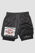 Short de compressão 2 em 1 karate Champion Vintage shorts Karate OnFight 