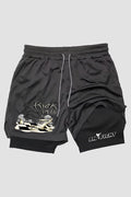 Short de compressão 2 em 1 karate Chess Fighter shorts Karate OnFight 