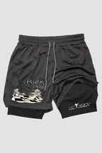 Short de compressão 2 em 1 karate Chess Fighter shorts Karate OnFight 