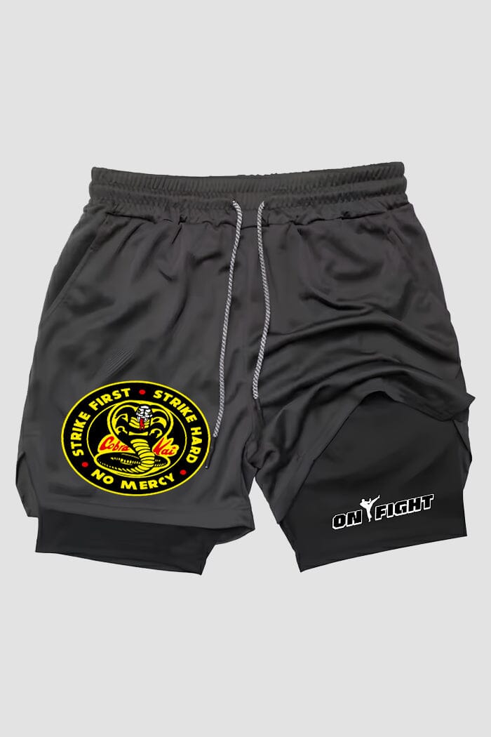 Short de compressão 2 em 1 karate Cobra Kai Strike shorts Karate OnFight 